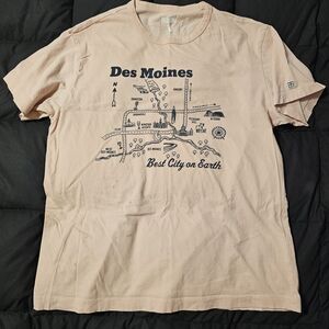 Des Moines Metro Map Graphic T-Shirt